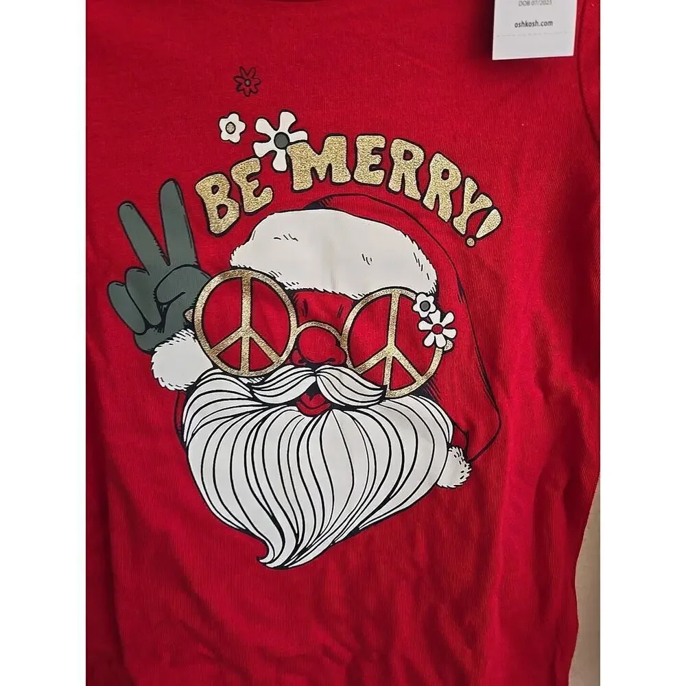 Osh Kosh Boys Size 6 - 6X Red Santa 